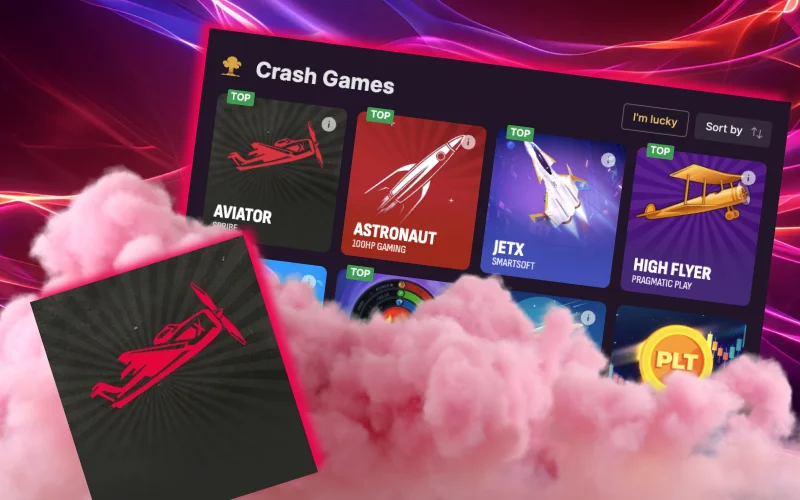 Guess when the round ends and win in crash games on the Batery casino website.