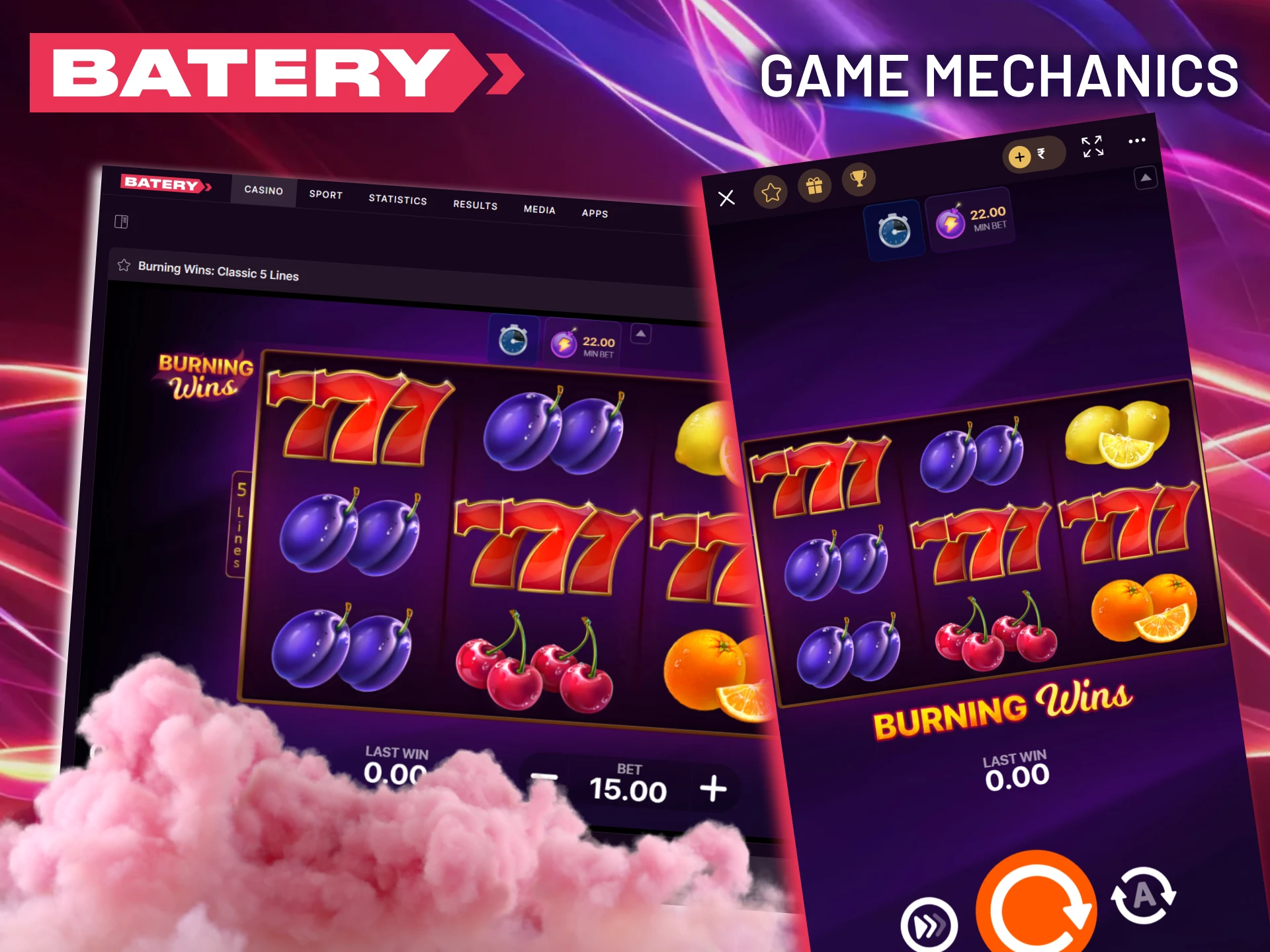Learn the Burning Wins game mechanics to play on the Batery platform.