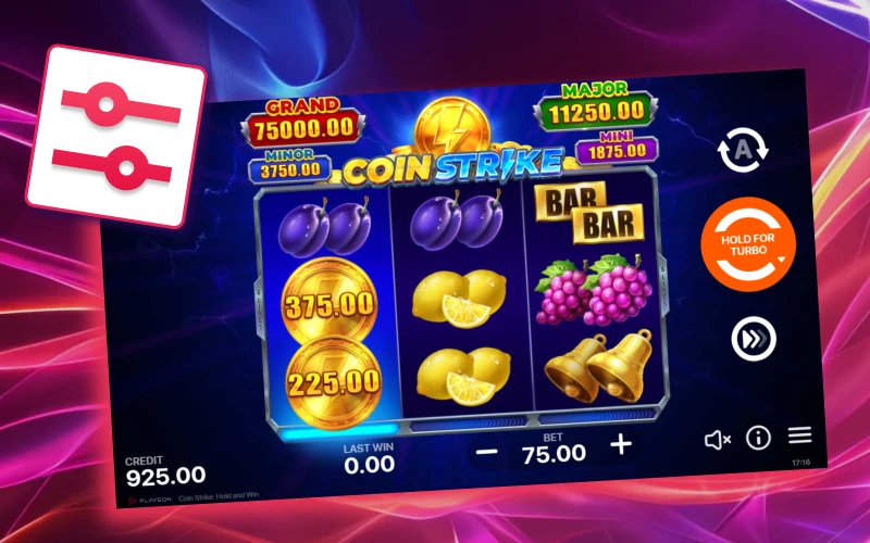 Choose your bet size wisely in the Coin Strike game at Batery.