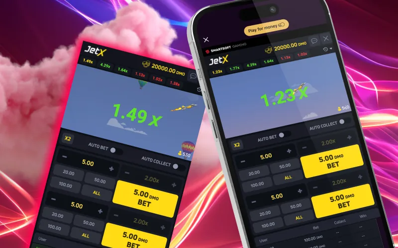 Batery ensures JetX runs flawlessly on desktop and mobile with responsive interface design.