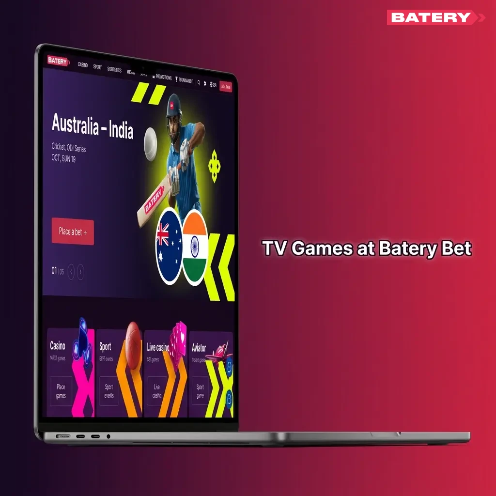 Live TV Games on Batery Bet featuring wheel, lottery, dice, and card draw shows hosted by live presenters in real time